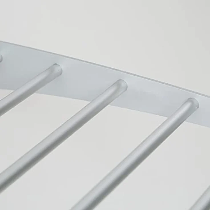 Foxydry Wandständer Wall, vertikaler Wäscheständer aus Aluminium und Stahl, höhenverstellbar, 88x52x137 cm (Grau, 80) – Bild 5