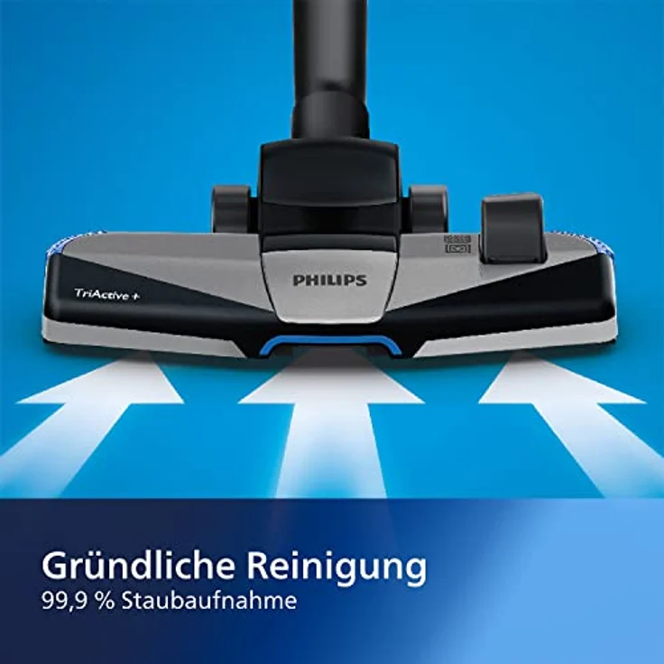 Philips FC9555-09 PowerPro Active beutelloser Staubsauger (650 W, 1,5 L Staubvolumen, inkl. Mini-Turbo-Saugbürste, Hartbodendüse) – Bild 4
