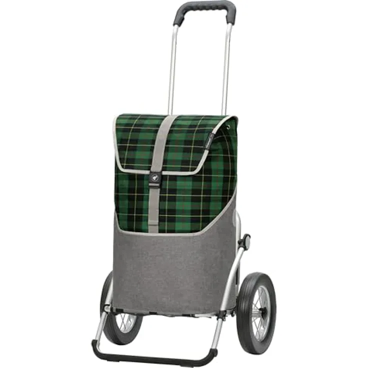 Andersen Shopper Royal Shopper Gese, Einkaufstrolley aus 100% Polyester, 59 cm, grün