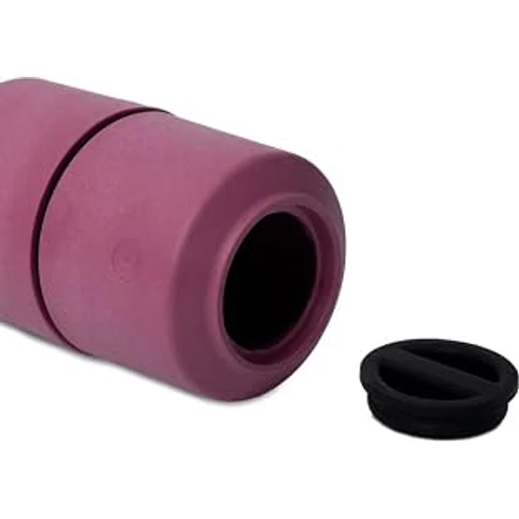 CrushGrind Billund umgedrehte Gewürzmühle und Kräutermühle mit verstellbarem Mahlgrad - Keramikmahlwerk - Salz- und Pfeffermühle (Beetroot) – Bild 3