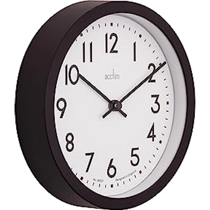 Acctim Elstow 22843 Wanduhr Ruß schwarz – Bild 2