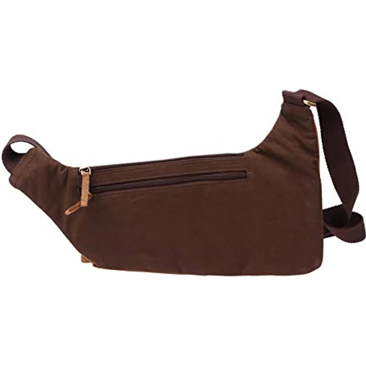 Greenburry Umhängetasche Vintage Original, Leder, mit 2 Fächern und 2 Reißverschlussfächern, braun – Bild 2