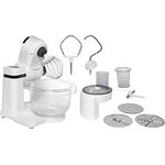 Bosch Serie 2 MUMS2TW01 Küchenmaschine, 700 W, 3,8 l, Schwarz, Weiß