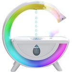 DTC GmbH Luftreiniger Luftbefeuchter, Aroma Diffuser mit Nachtlicht für Schlafzimmer, 350ml Luftbefeuchter, leises Design, tragbar, Weiß