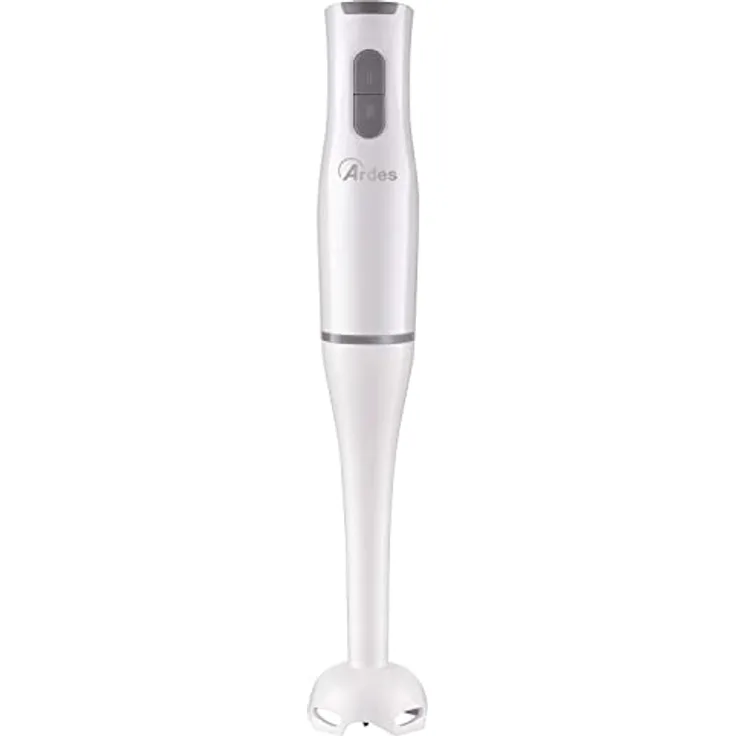 Ardes ARMIX01 DEEP Mini-Stabmixer, 4 Edelstahlklingen, 15.000 U/min, 2-Geschwindigkeiten, abnehmbar, weiß