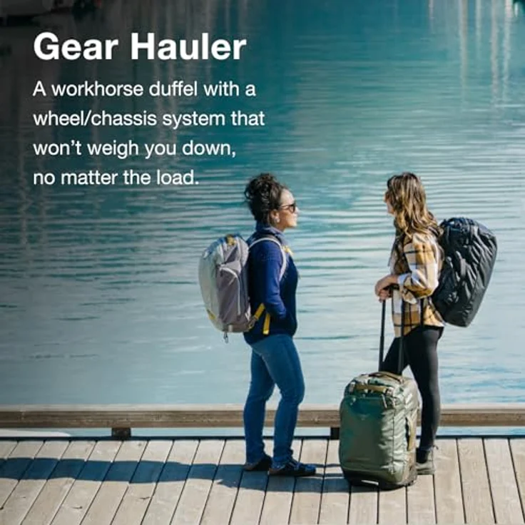 Osprey Transporter Wheeled Duffel 120, robuster Koffer mit 120 l Volumen, wasserfestem NanoTough™-Gewebe, schwarz – Bild 5