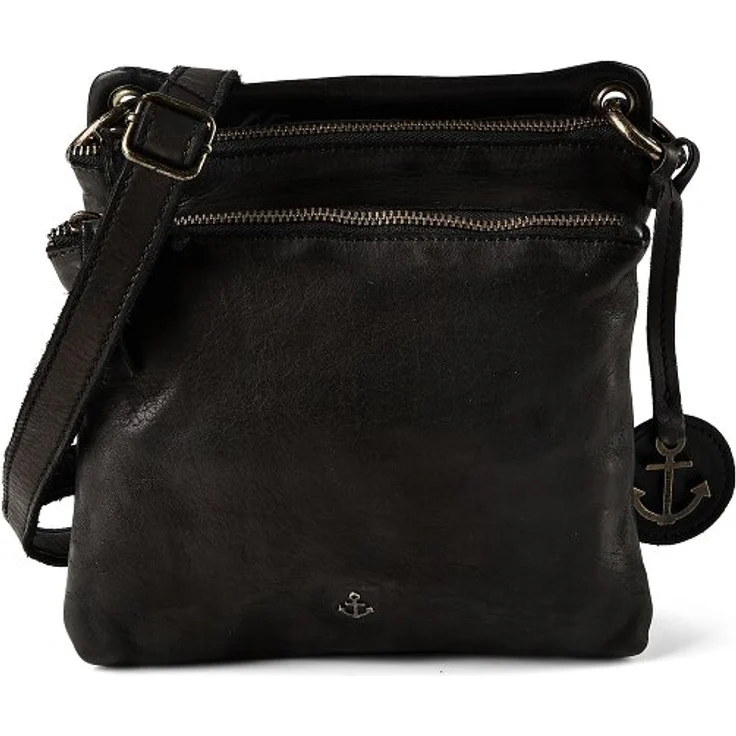 Harbour 2nd Anchor Love Adara, Umhängetasche aus 100% Leder, grau, 20 cm x 6 cm x 20 cm