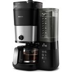 Philips All-in-1 kaffeemaschine - integriertes Kegelmahlwerk für frische Zubereitung in einer 1,25-L-Glaskanne, Auswahl der Intensität (HD7900/50)