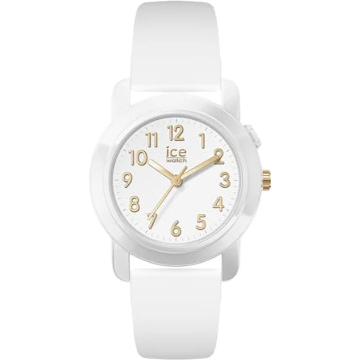 ICE-WATCH Ice find White Gold, Weiße Damenuhr mit Silikonarmband, 36 mm, geolokalisierbar, wasserfest bis 3ATM – Bild 1