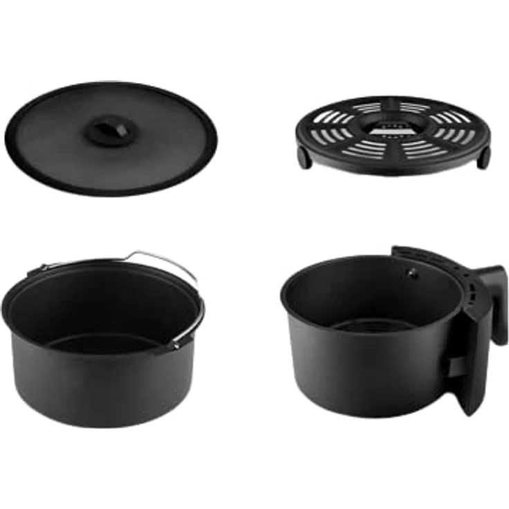 Karaca Heißluftfritteuse Air Cook XL 2 in 1 Airfryer Sternenlicht, 4 Liter Fassungsvermögen, 1550 Watt, Türkisch panelt – Bild 7