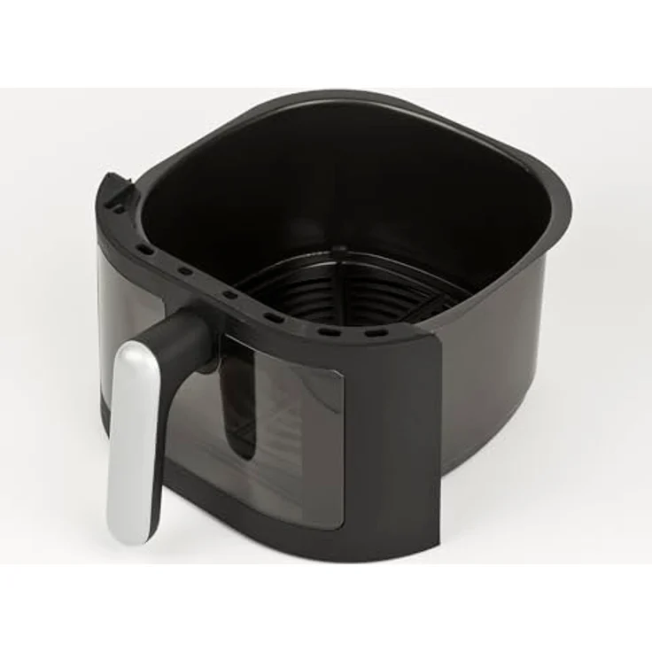 Girmi FG78 Heißluftfritteuse "Ecofrit Black", 6 l, 1500 W, 12 Programme, Digitalanzeige, BPA/PFOA Safe, Innenbeleuchtung, Antihaft-Tablett, Schwarz/Silbergrau – Bild 4