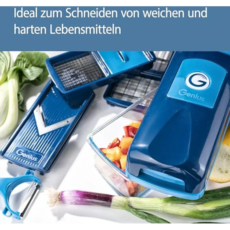 Nicer Dicer Smart, Set 14-tlg. : Blau – Bild 4