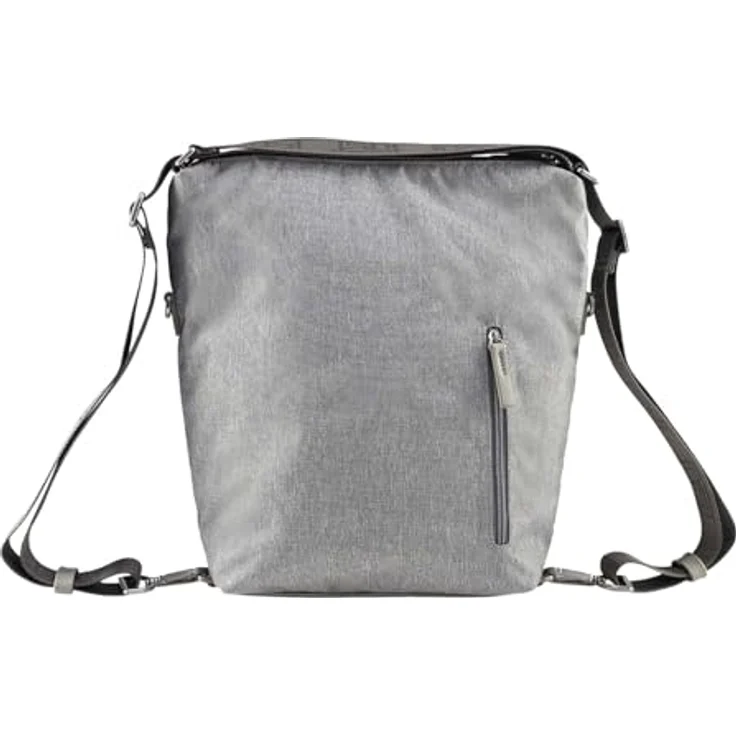 Jost Bergen 2in1 Rucksack-Tasche, flexibel mit 3 Tragevarianten, grau – Bild 6