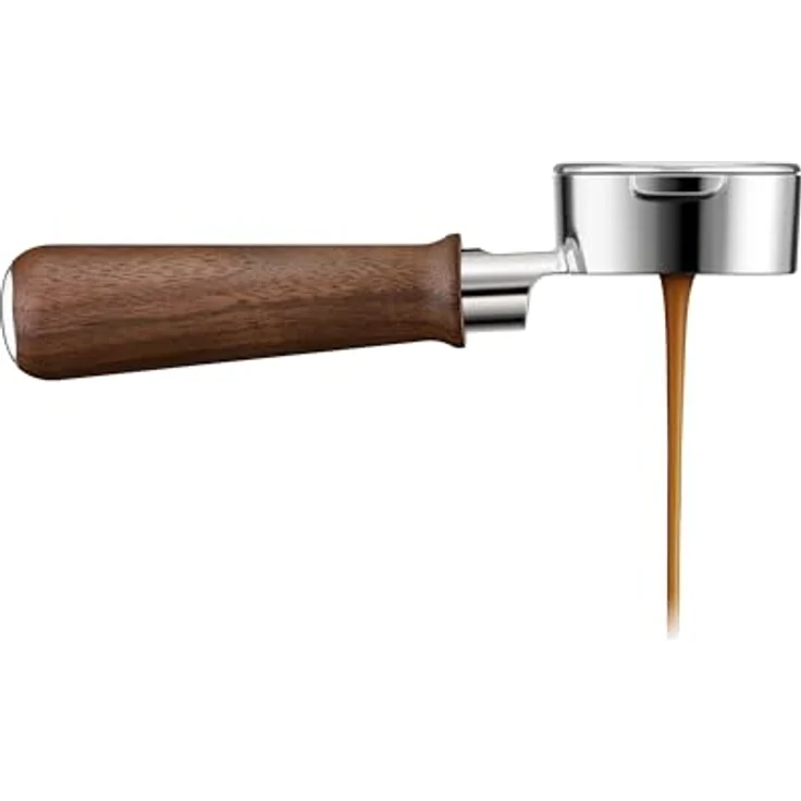 Sage Portafilter 58, 2-in-1-Verteilungswerkzeug für Kaffeemaschinen, Braun, aus rostfreiem Stahl und Walnussholz – Bild 4