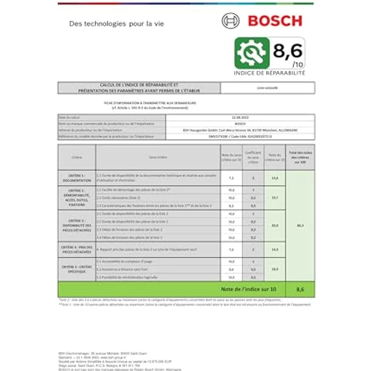 Bosch SMV2ITX18E, voll integrierter Geschirrspüler mit Home Connect, EcoSilence Drive und ActiveWater-Technologie, 12 Gedecke, Energiesparklasse E – Bild 9