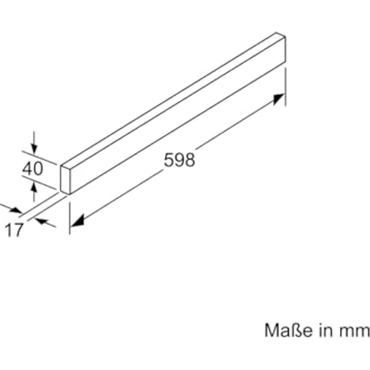 Bosch DSZ4685 Griffleiste Edelstahl – Bild 3