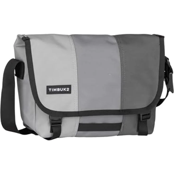 Timbuk2 Heritage Classic Messenger, Umhängetasche 30 cm aus wasserabweisendem Material, Grau mit organisiertem Innenleben und Tabletfach – Bild 1