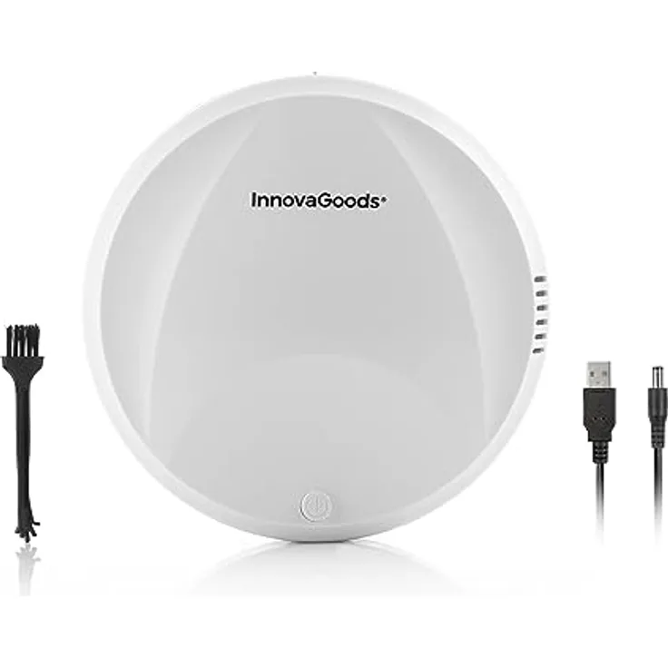 InnovaGoods V0103810 Saugroboter Weiß, Roboter-Staubsauger mit 360-Grad-Drehung und USB-Aufladung