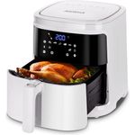 Aigostar Heißluftfritteuse Intelligente Heißluftfritteuse, 1900W, 7 L, WLAN, LED, Schwarz