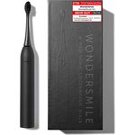 Wondersmile Schallzahnbürste PRO - Elektrische Zahnbürste mit 4 Putzprogrammen - Ultraschallzahnbürste mit smarten Bürstenkopf (1er Set, Ultimate Black)