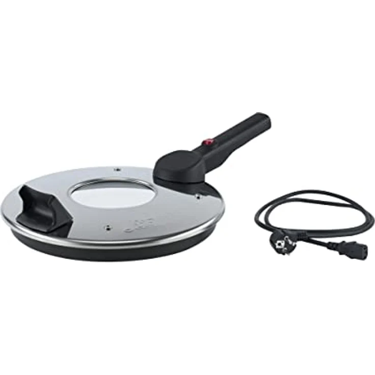 Remoska Multifunktionspfanne P32F/01, Tischgrill mit 4 Litern Fassungsvermögen, 580 Watt Leistung, Schwarz/Silber, spülmaschinenfest – Bild 2