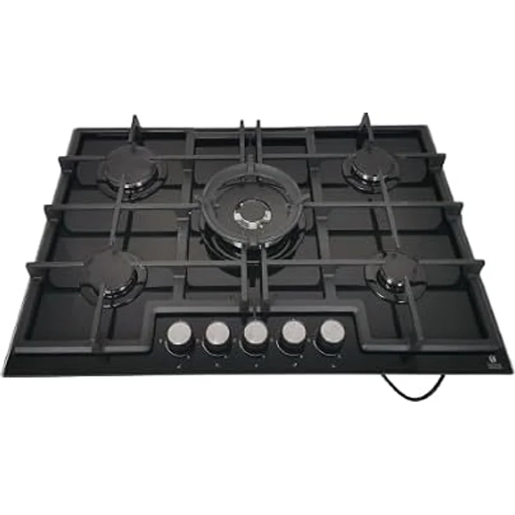 Gasline Gas-Kochfeld GAG75GLG, Glaskeramik mit 74 cm Einbaumaß, 2 Jahre Garantie – Bild 1