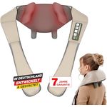 Donnerberg Proneck MARKTNEUHEIT 2024 Professionelles Nackenmassagegerät mit Wärme und Markenakku - Beige