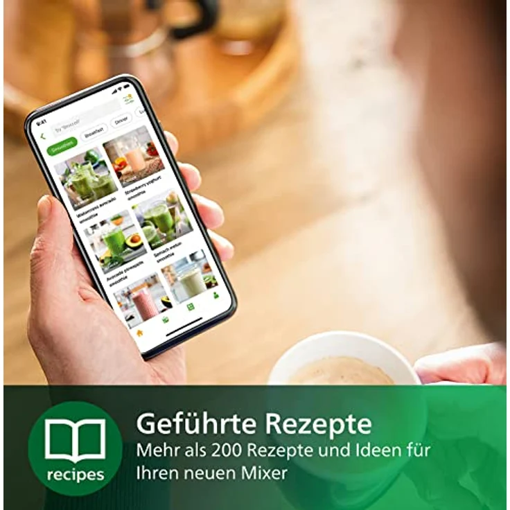 Philips 5000 Series HR2500/00 Smoothiemaker, 350 Watt, 0,6 Liter, ProBlend Technologie, Kunststoff, seidenweiß matt – Bild 5