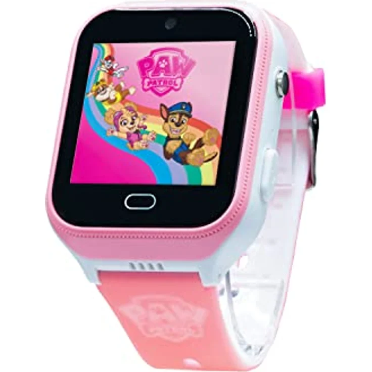 PAW PATROL Patrol 4G Kids-Watch Uhr für Mädchen mit Filtern die der integrierten Kamera gemacht Werden. Chat, Videoanrufe, Video, & Körpertemperatur (Rosa), 4942, Standard – Bild 1