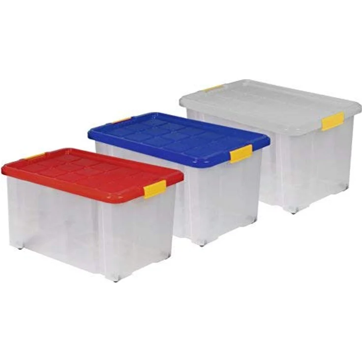 Unimet 366100 Eurobox mit Deckel, farblich sortiert, 60 X 40 X 33 cm – Bild 4