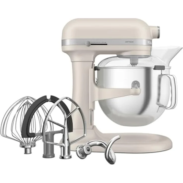 KitchenAid 5KSM70SHXEMH Artisan Küchenmaschine, 6,6 L, 325 Watt, geräuscharmer Motor, 11 Geschwindigkeitsstufen, Milkshake – Bild 1