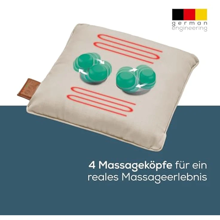 Beurer, Massagegerät, MG 139 Massagekissen Akku mit Wärmefunktion 2 Stufen beige 102.75 – Bild 3