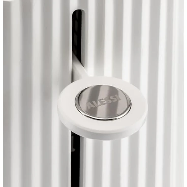 Alessi Plissé -Schlitz-Toaster, 850W, 6 Bräunungsstufen, Kunststoff, Edelstahl, weiß – Bild 6