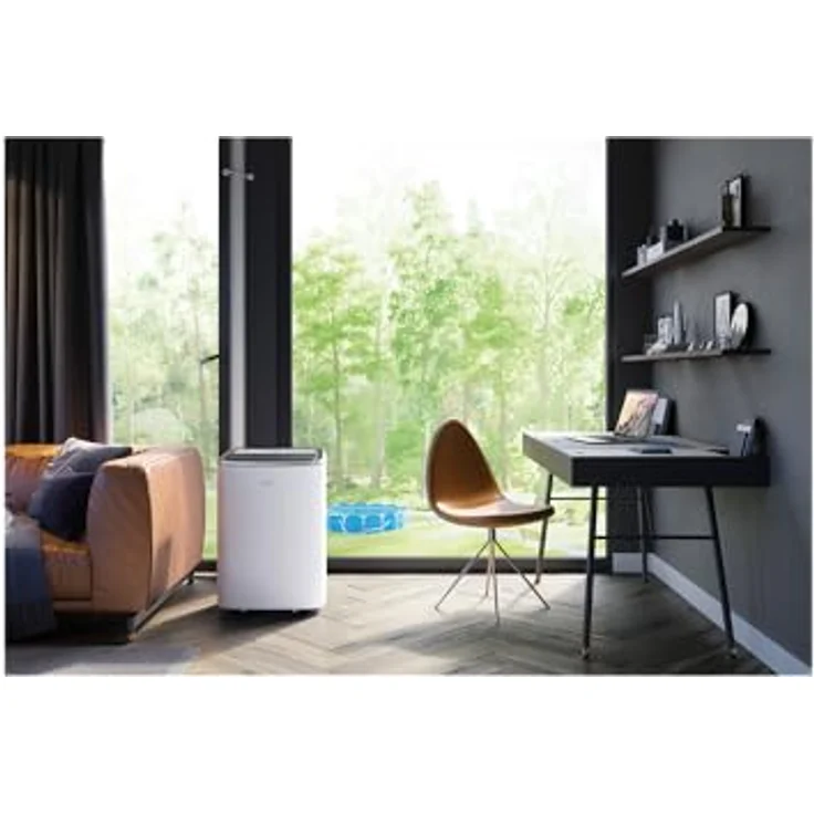 AEG Chillflex Pro AXP26U338CW mobiles Klimagerät (LED Display, Touch-Buttons, Fernbedienung, 30-40 m², Kühlfunktion, Ventilator, Entfeuchtungsfunktion, Automatik, weiß-silber-schwarz) – Bild 5