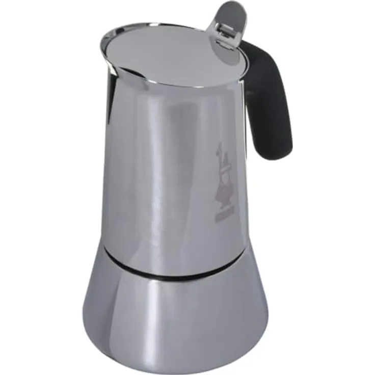 Bialetti Zestaw kawiarka New Venus 6 + Perfetto Moka Classic, Espressokanne, Silber