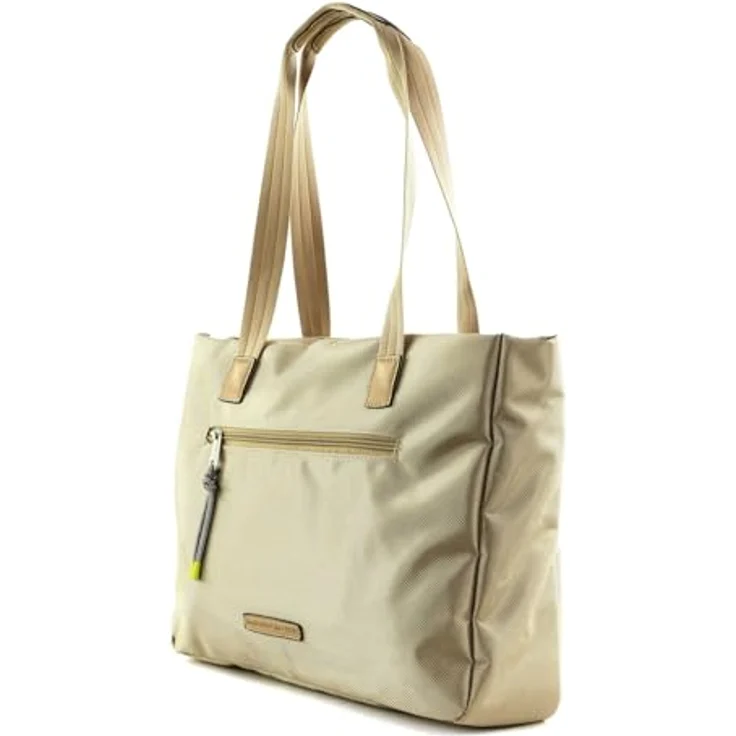 Picard Shopper Lucky One, sportlich-elegante Einkaufstasche aus robustem Nylon mit Kunstleder-Details, nude – Bild 4