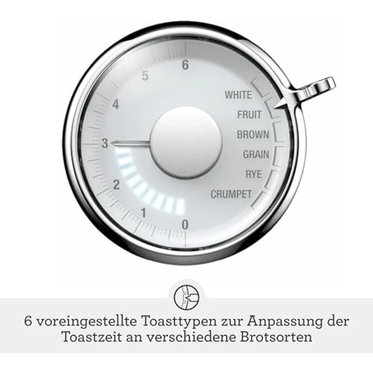 SAGE STA735 Toast Select Luxe 2-Scheiben-Toaster mit LED-Fortschrittanzeige, Gebürsteter Edelstahl – Bild 5