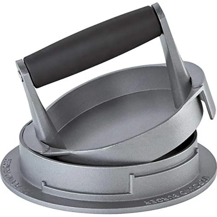 Küchenprofi Hamburgerpresse TRIO BBQ , Burger Presse mit Antihaftbeschichtung für einfaches Lösen des Pattys , Burger Maker mit einstellbare Höhe für 3 verschiedene Burger Größen ,