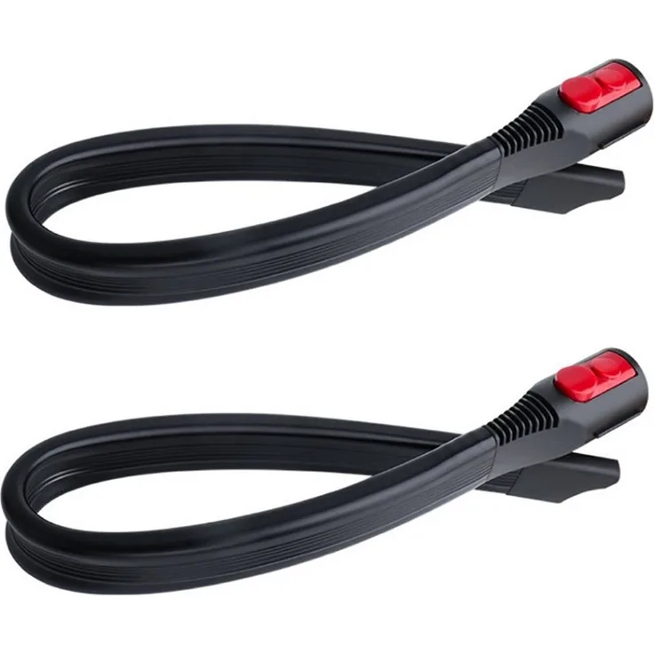 BAYLI lange Fugendüse, 2x flexible Fugendüse für Dyson Staubsauger V7 V8 V10 V11 V15, XXL, schwarz