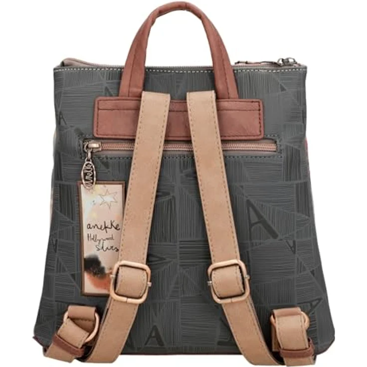 Anekke Hollywood City Rucksack 26 cm, mehrfarbig, 100% Polyurethan, 28 x 13 x 26 cm – Bild 4