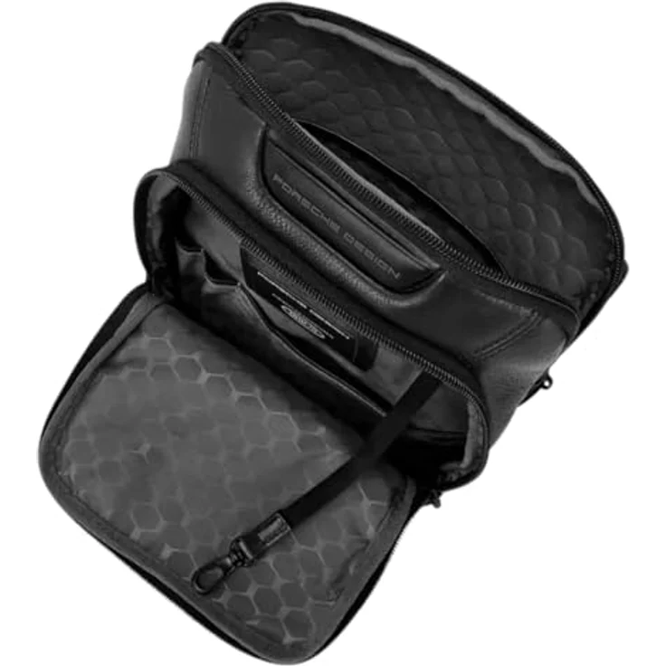 Porsche Design Roadster Umhängetasche, 21 cm, 100% Leder, schwarz – Bild 4