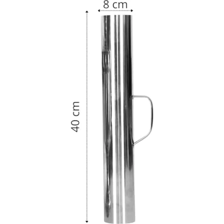 BIG-PAN Samowar 5 L aus Edelstahl mit Schornstein, authentischer Holzkohle Teekocher für orientalischen Teegenuss, robust und langlebig – Bild 4