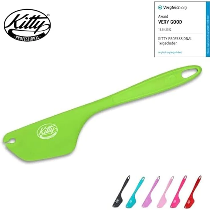 Kitty Professional Teigschaber 2in1 Teig Spatel | Zubehör Backzubehör Schüssel sauber abstreifen | XL Silikon Teigspachtel Teigschneider Küchenmaschine Rührschüssel Kochen Backen Hitzebeständig – Bild 2