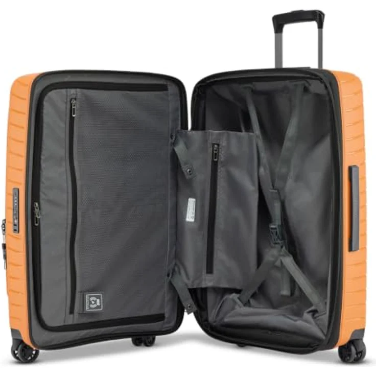 Stratic Novium 4 Rollen Trolley M, 65.5 cm mit Dehnfalte, orange, 100% Polypropylen – Bild 6