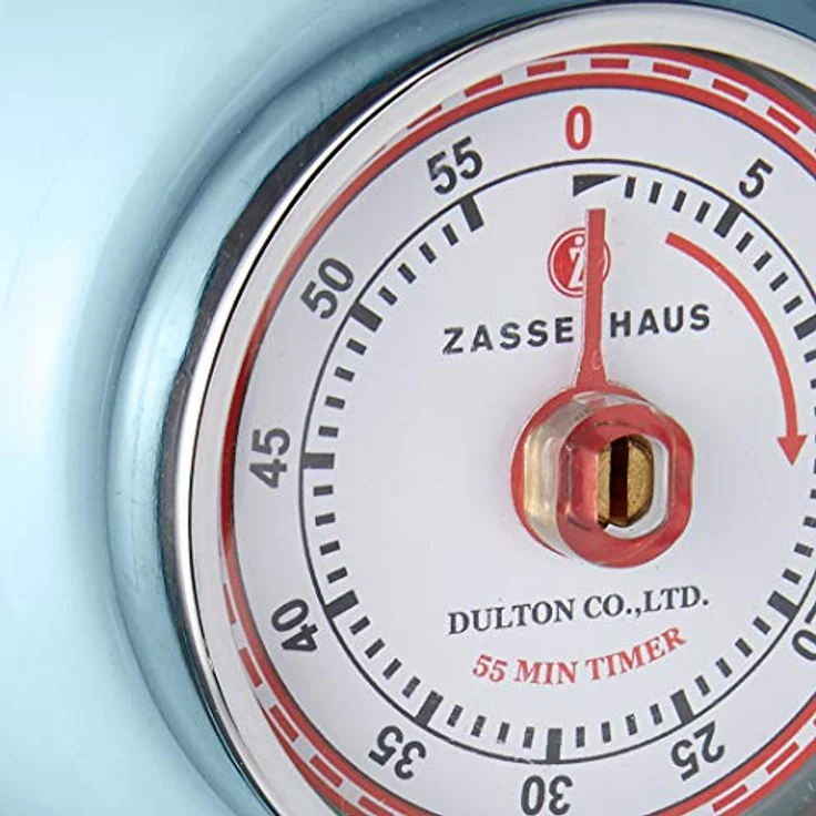Zassenhaus Küchentimer SPEED , Blau, Ø 7 cm x 3 cm , Analoge Zeitanzeige mit Alarm-Funktion , Die Countdown-Uhr unterstützt bei der Zeitplanung beim Kochen oder Backen – Bild 3
