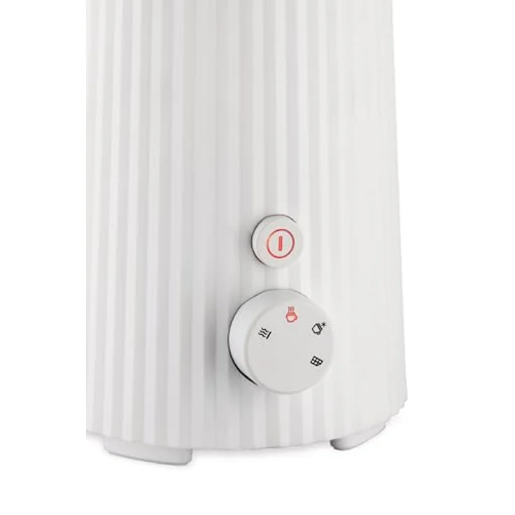 Alessi Plissé MDL13 W - Multifunktions-Induktions-Milchaufschäumer, aus Thermoplastischem Harz, Kanne aus Edelstahl 18/10, Europäischer Stecker 600 W, 35 cl, Weiß – Bild 3