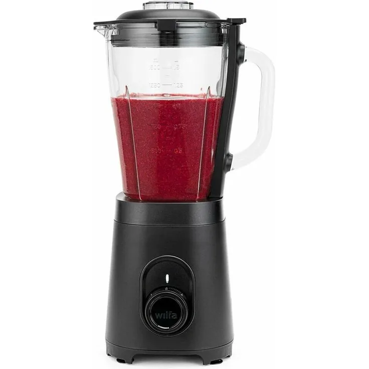 Wilfa Daily Blender, 1,5 Liter Standmixer mit 1200 Watt und 5 Geschwindigkeitsstufen, Schwarz