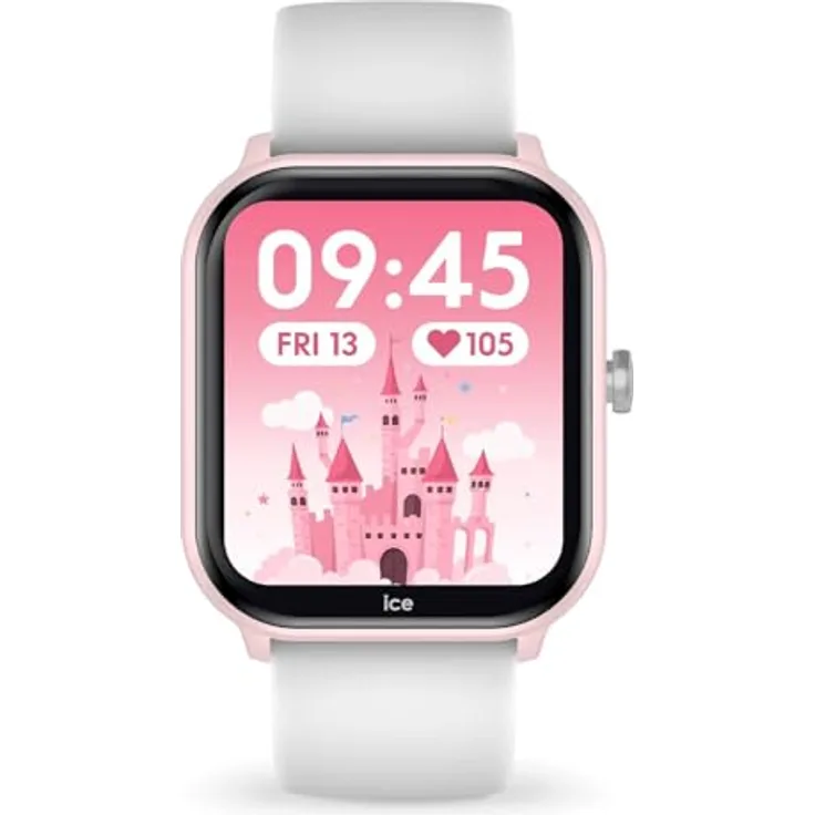 ICE-WATCH Smart Watch 024297, Kinder Smartwatch mit AMOLED-Display, Bluetooth und Herzfrequenzmesser, rosa