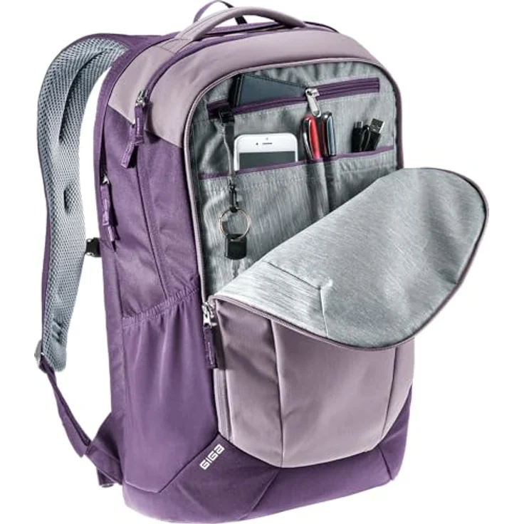 Deuter Giga, Freizeit-/Laptoprucksack mit gepolstertem Laptop- und Tabletfach, lavender-purple – Bild 5