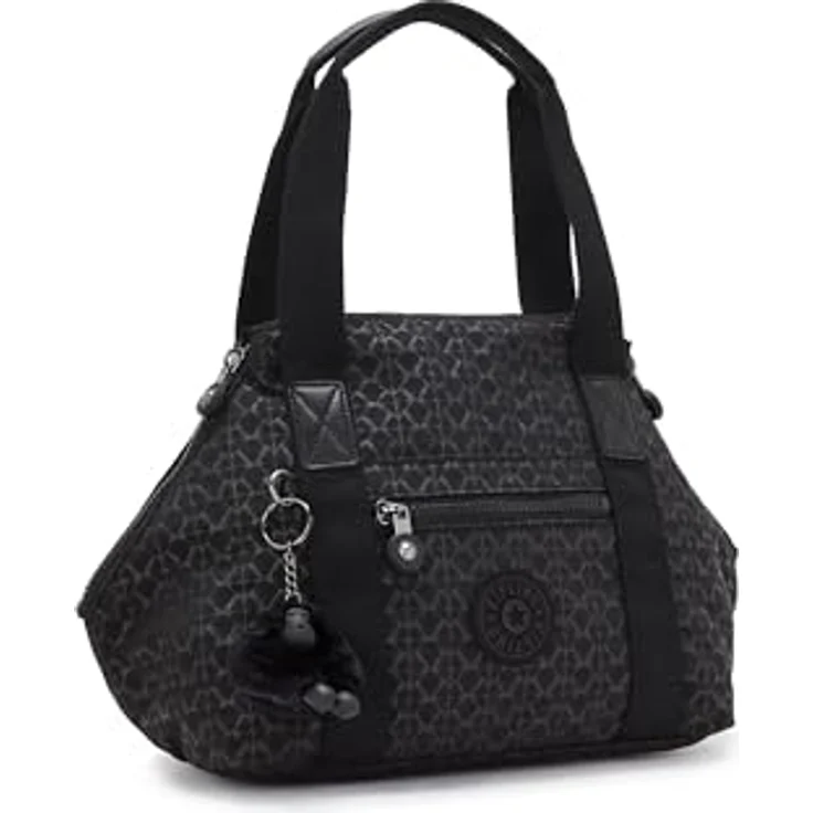 Kipling Basic Plus Art Mini Umhängetasche, praktische Schultertasche mit abnehmbarem Umhängeriemen, 39 cm, Schwarz – Bild 4